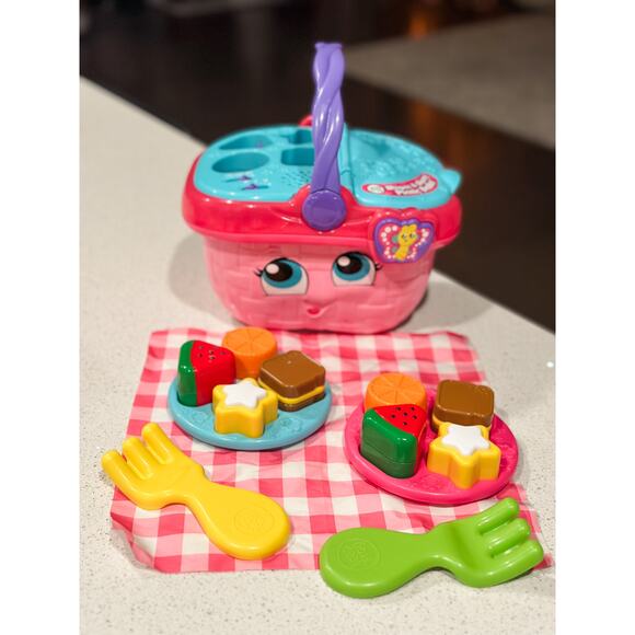 LeapFrog Shapes & Sharing Picnic Basket - Interactive Toddler Toy Set - Picture 1 of 3